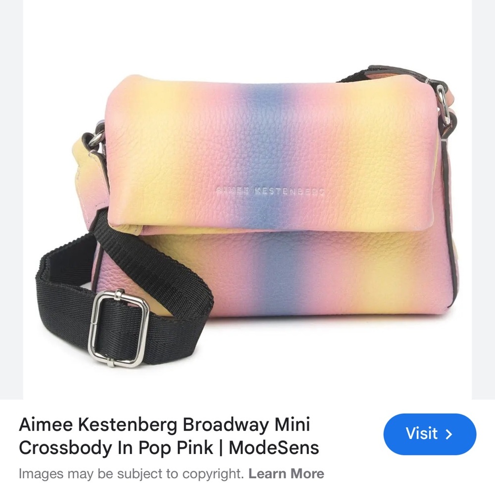 Aimee Kestenberg Broadway Mini Crossbody In Pop Pink